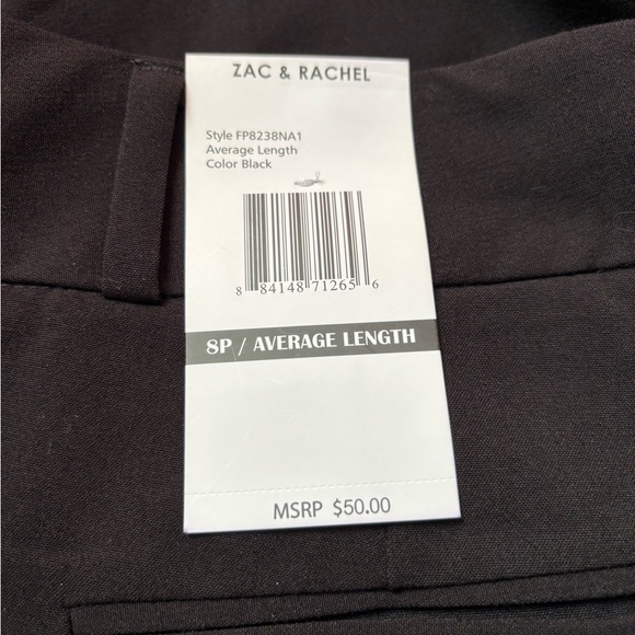 Zac & Rachel Petite Stretch Pants in Deep Black - Picture 4 of 4